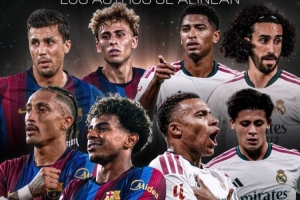 西甲官方海报预热国家德比：亚马尔、罗德里pk姆巴佩、贝林厄姆